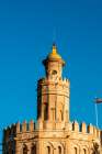 Torre del Oro (Golden Tower) middle ages watchtower, Seville, Andalusia, Spain. Art Print